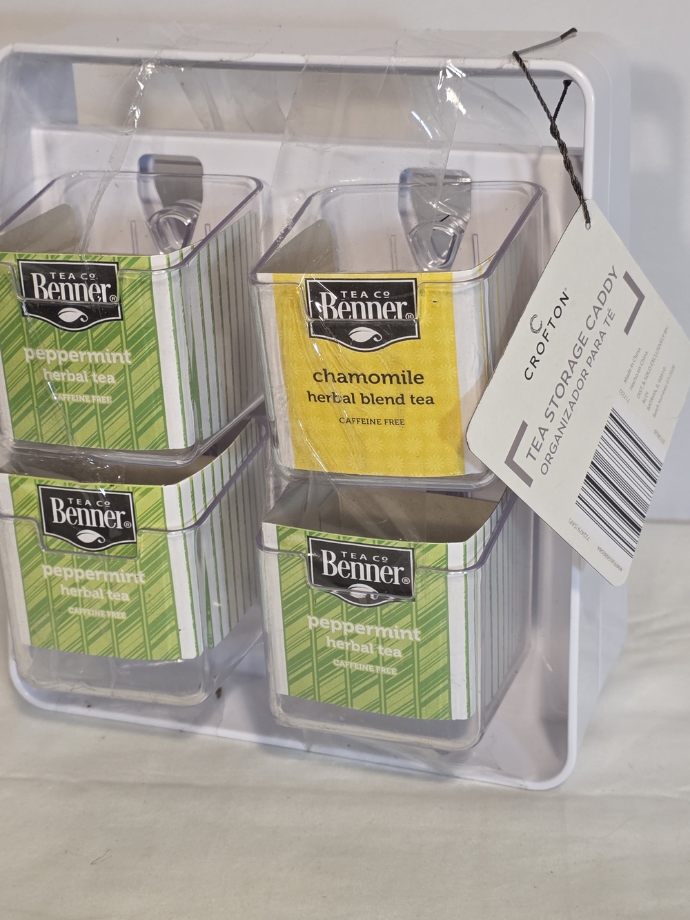 New Crofton Tea Storage Caddy 8 Compartments For Tea Bags Hot Tea Cider Cocoa